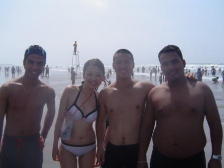 moi jawad et des amis chinois